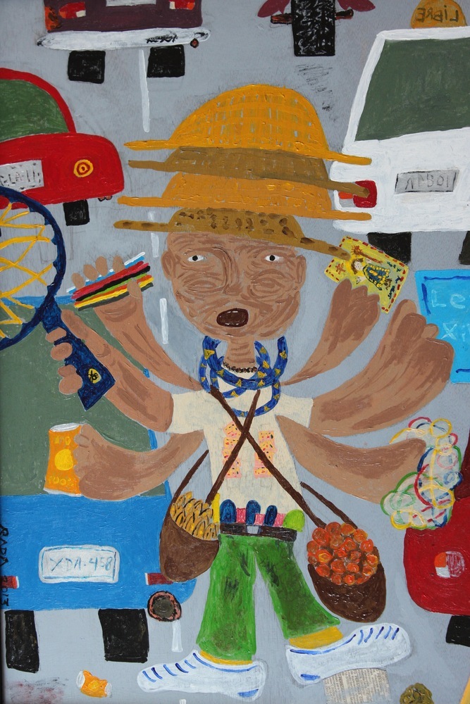 <b>El Emprendedor</b><br>Técnica: Tecnica mixa, acrilico contraenchapado<br>Dimensiones: 60x45cm<br>Año: 2013