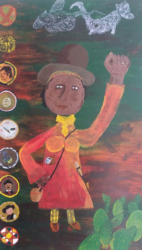 <b>Maria Bonita</b><br>Técnica: Acrílico sobre contraenchapado<br>Dimensiones: 40x60cm