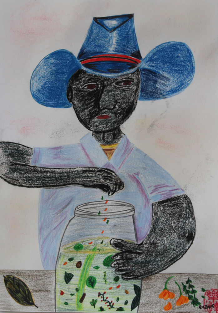 <b>Negro Charles</b><br>Técnica: Creyones y caboncillo sobre papel<br>Dimensiones: 30x41,5cm<br>Año: 2015