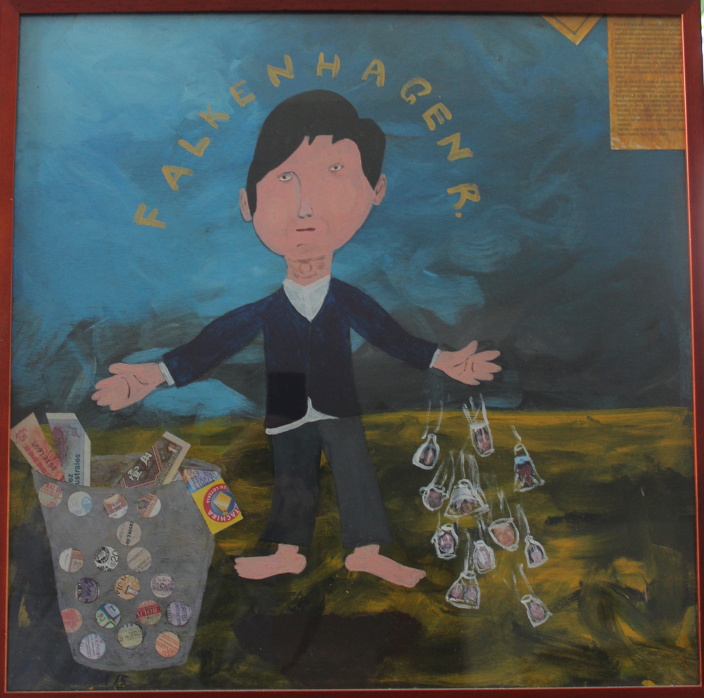 <b>Falkenhagen</b><br>Técnica: Collage/acrílico sobre contraenchapado<br>Dimensiones: 52x52 cm<br>Año: 2015