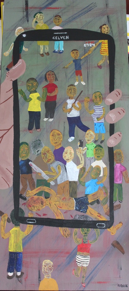 <b>Sin título/Sin palabras</b><br>Técnica: Acrílico sobre contraenchapado<br>Año: 2016